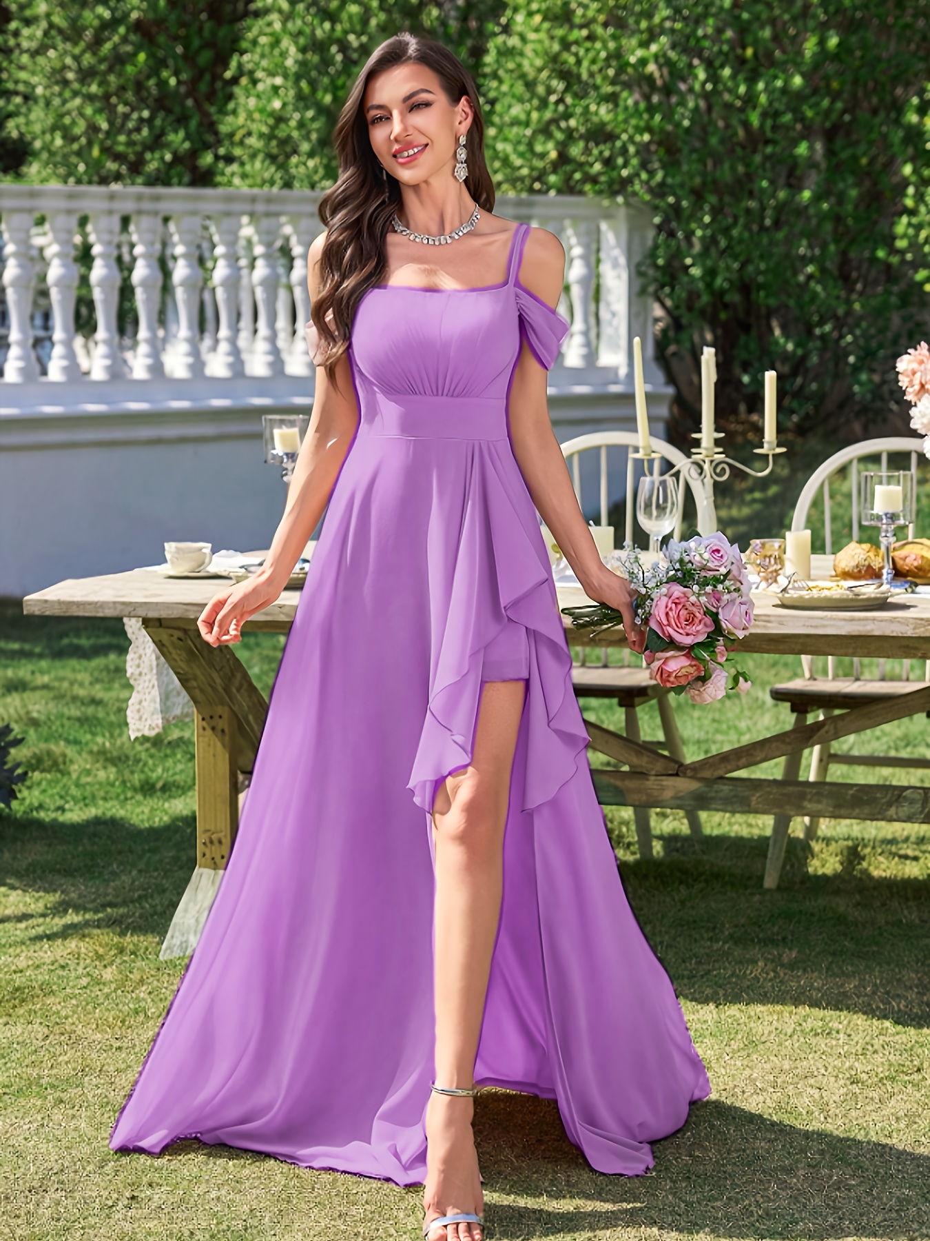 plus formal dresses Formal Black V-neck High Split Long Plus Size Prom Dress