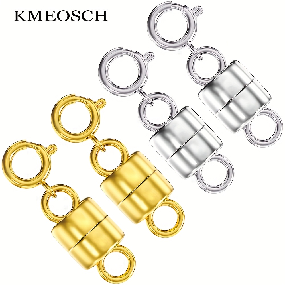 Magnetische Schmuckverschlüsse – 8-teiliges Set In Gold, Mit Blumenmotiven, Für Halsketten & Armbänder