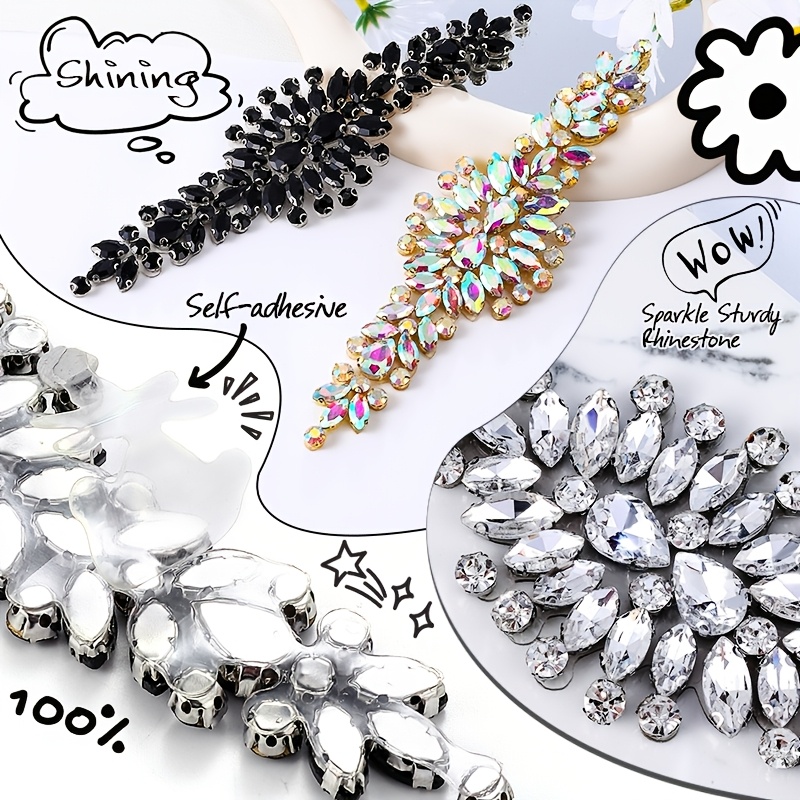 Self-Adhesive Hotfix Rhinestone Stickers for DIY Projects