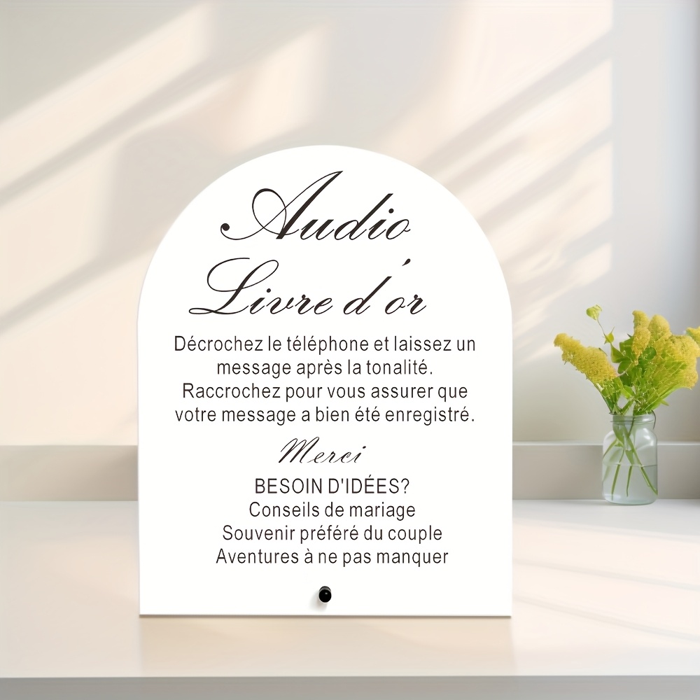 TEMU ' 2D plat, 24×20 cm, pour enregistrer des messages + vœux inspirants, une souvenir spécial pour , panneau et plaque décoratifs