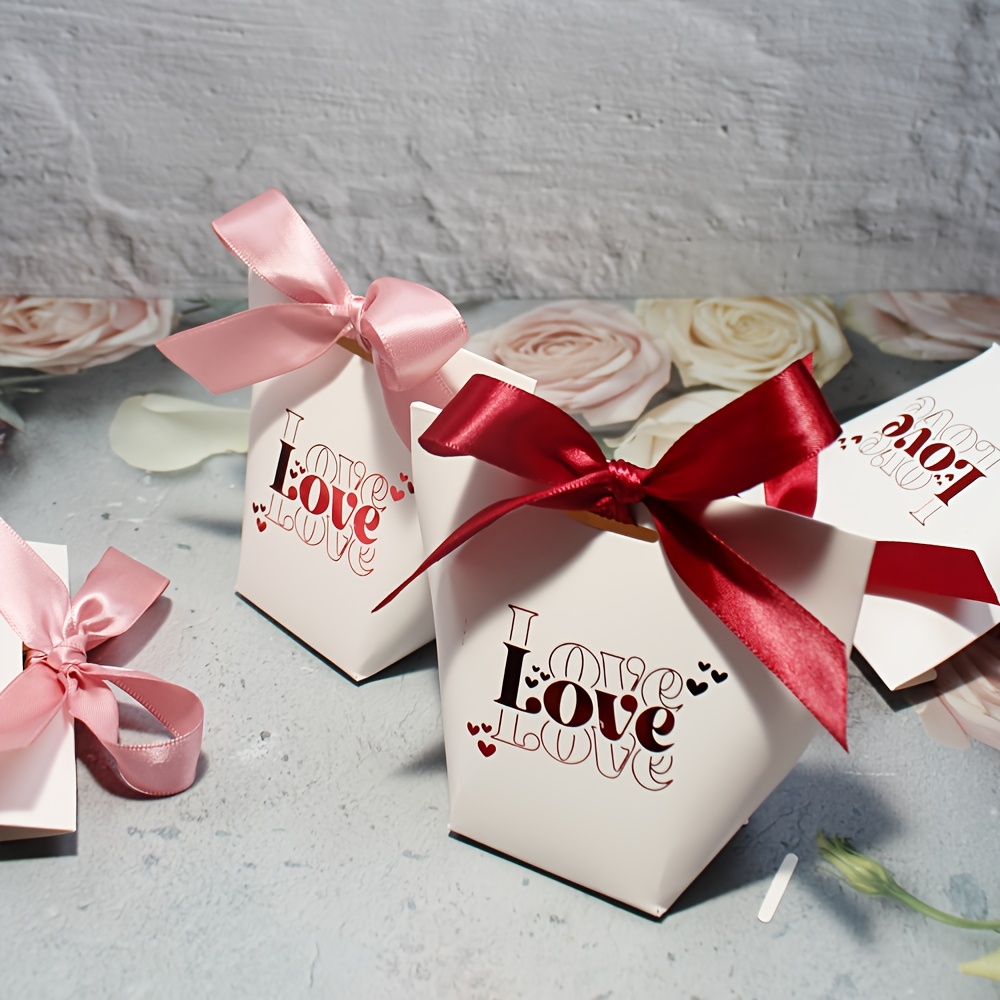 

10pcs -themed Candy Boxes For Valentine's Day, Weddings & Engagements - Chocolates & Party Favors