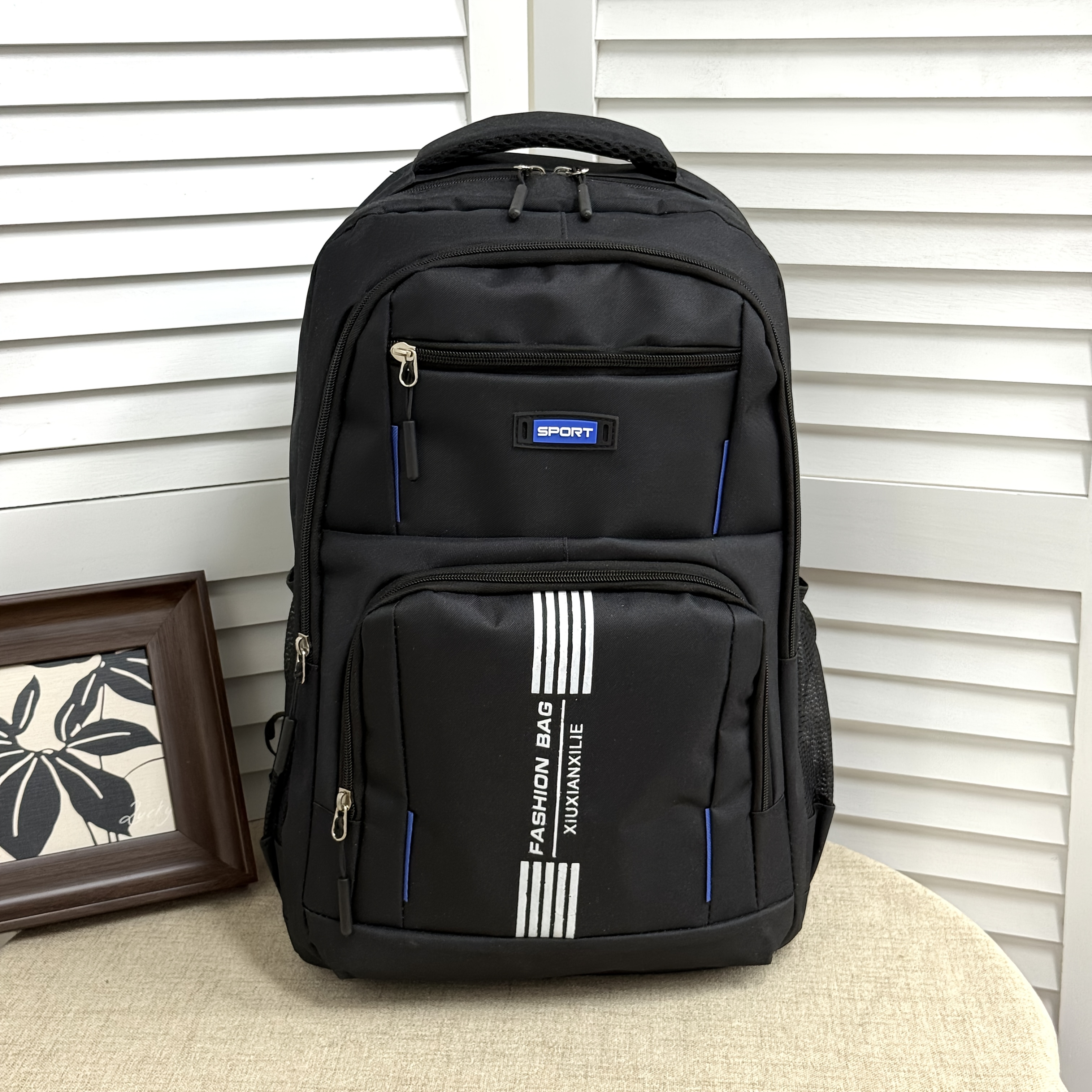 Men's Backpack With Multiple Compartments, Large Capacity Bag, Laptop Bag For Commuting And School
