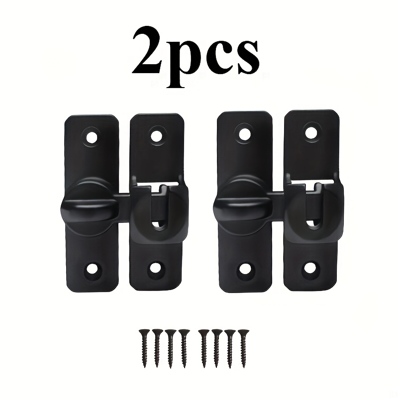 TEMU Cerradura para puerta de abatible de 90/, y engrosada, multángulo, para puertas de izquierda y derecha del hogar, para graneros, jardines,
