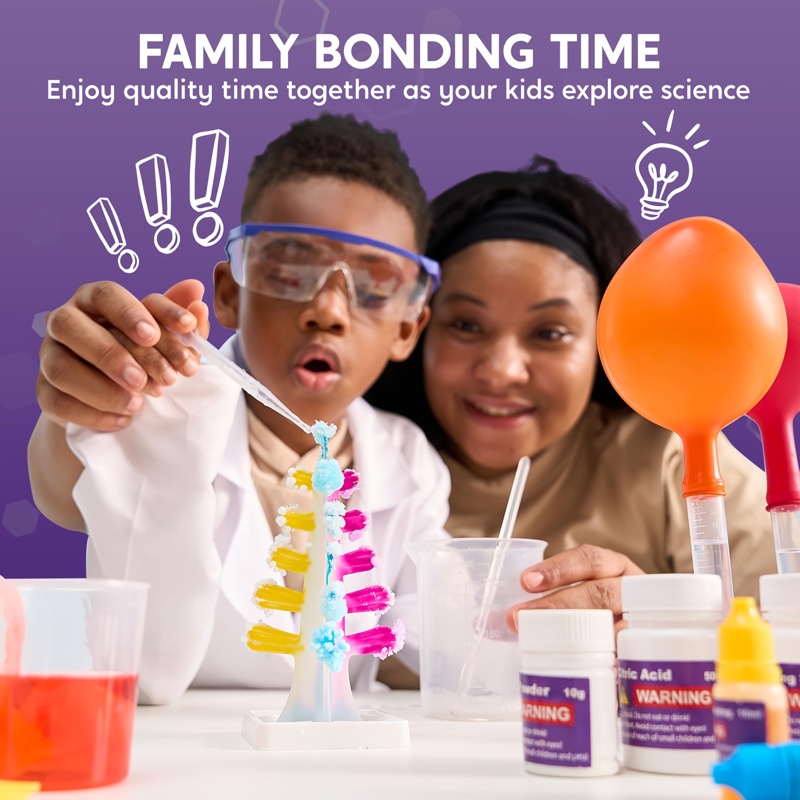 

Wonder Science Kits For Kids Age 6-12- 50+ Experiments Educational Toys, Stem Activities With Growing Crystal Tree, Toys, Boys Girls Gifts