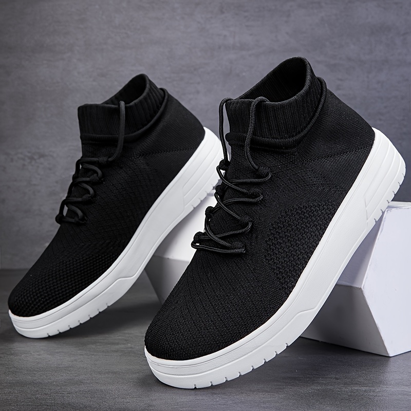 mens casual knit sock sneakers lightweight breathable - Temu  display picture 3