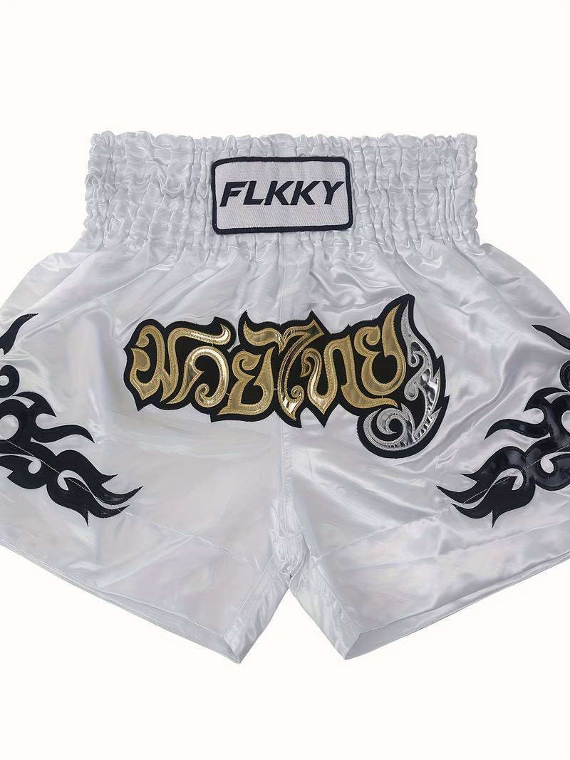 Short De Boxe Muay Thai Unisexe - Respirant, élastique - Polyester - Tailles XS à 3XL - Pour Entraînement MMA, Kickboxing