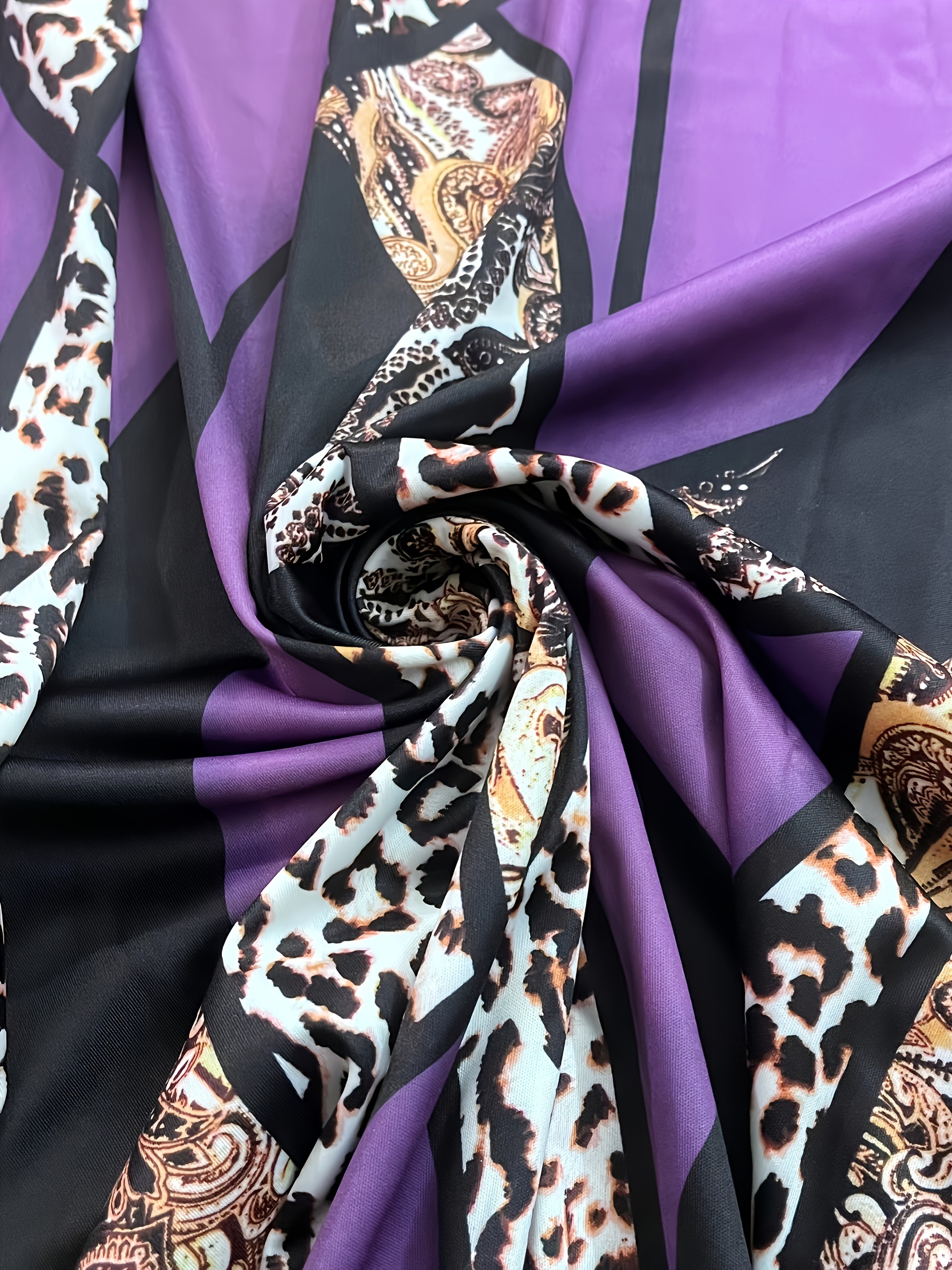 Long Sleeve Ruffle Hem Maxi Dress Purple