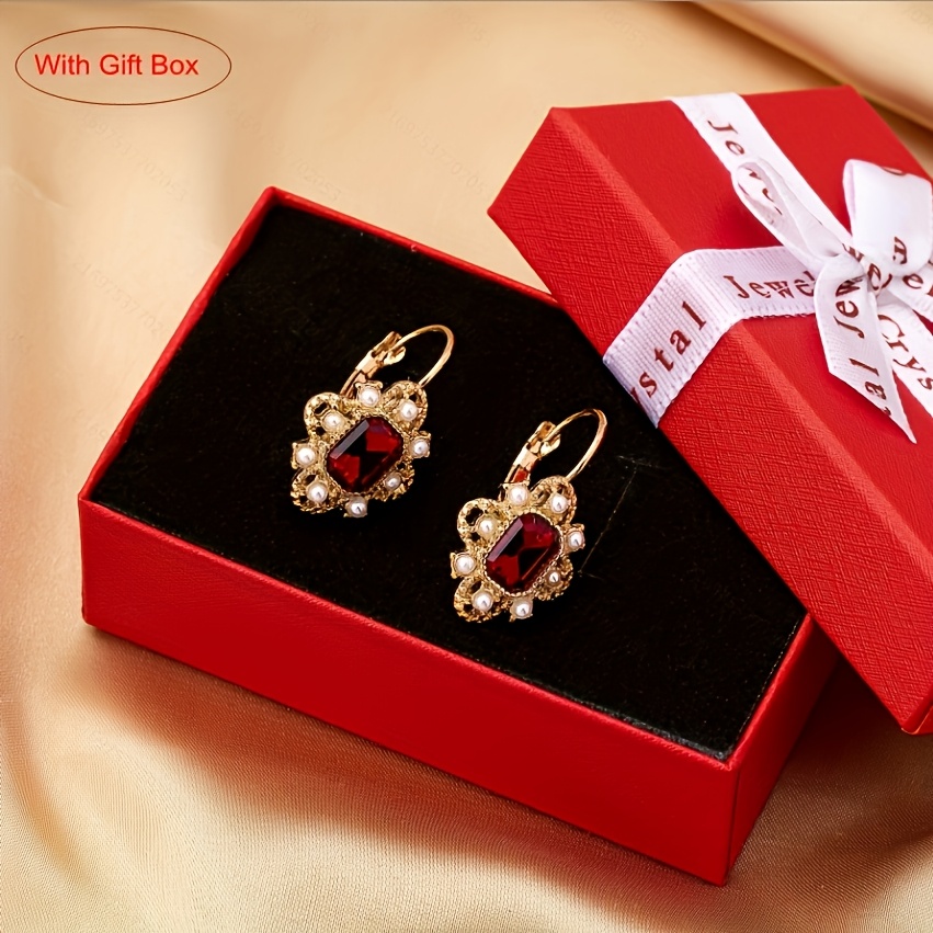 TEMU Un par de elegantes clips para de estilo para damas, modernos, con incrustaciones de aleación de de de perlas y vidrio , adecuados para