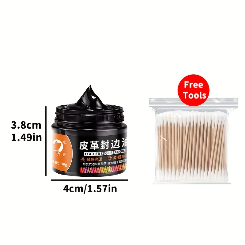 TEMU 30g Leather Edge Oil | Repair Wear, Peel, And Color Loss - Suitable For Bags, Shoes, Jackets, Sofas, And Products - Plant-based, Contains Chemicals