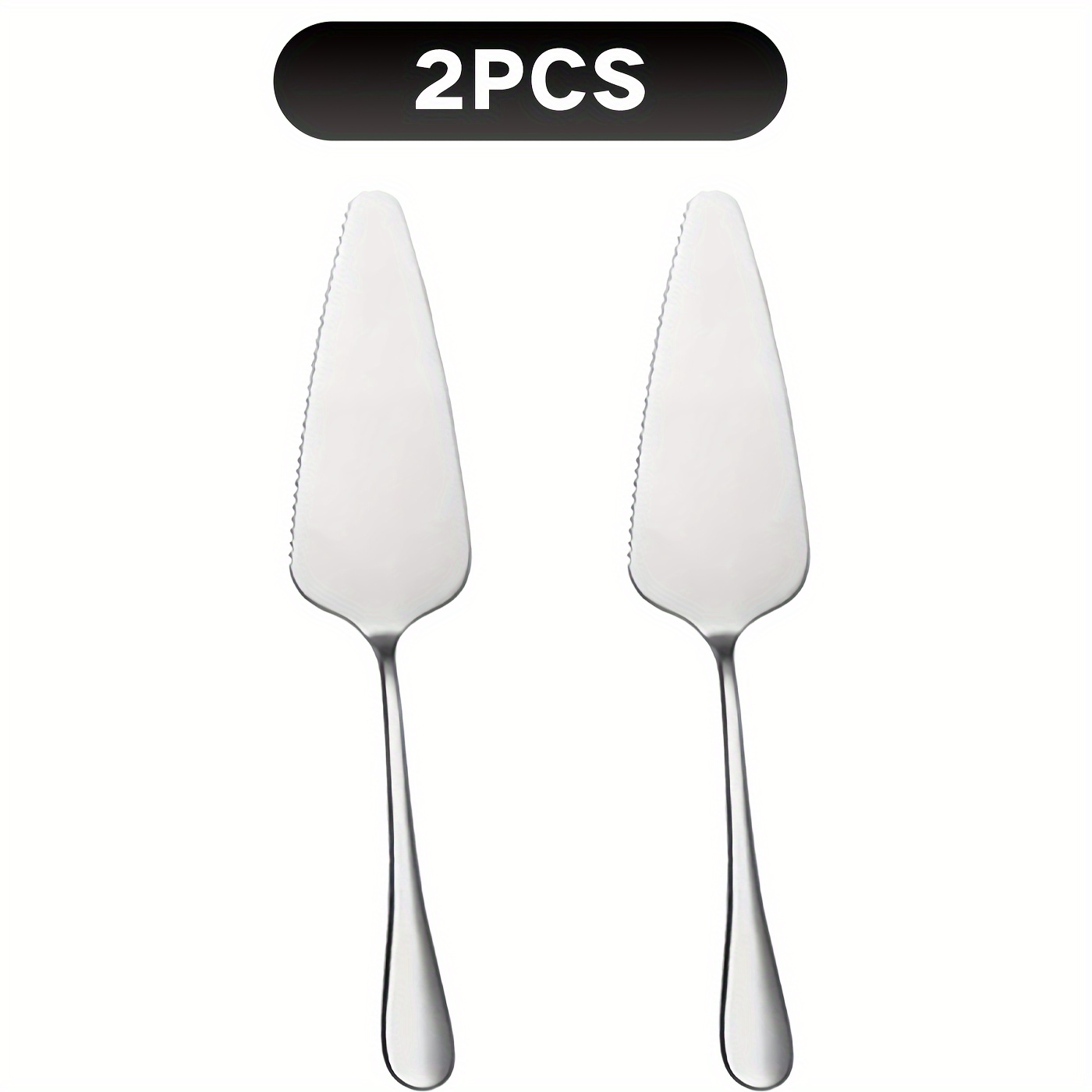 2Pcs set di coltelli per torta nuziale strumenti per pasticceria in acciaio  inossidabile moda oro nastro