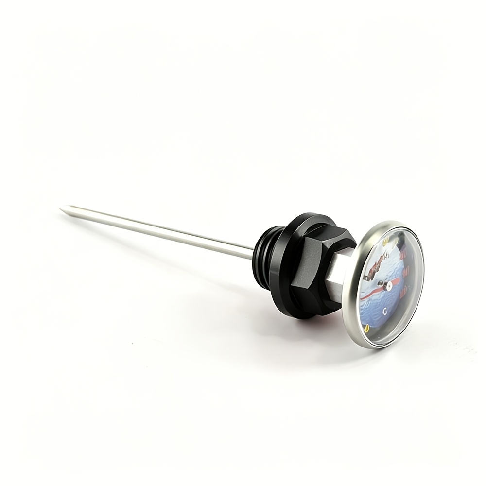 TEMU Motorcycle Cnc Oil Tank Dipstick Temperature Gauge For 110cc 125cc Dirt Pit Bike Atv