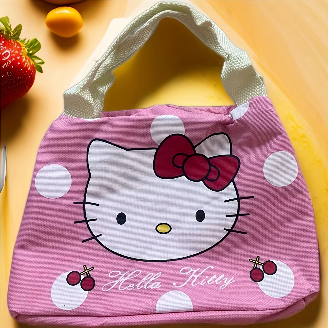 

1pc Sanrio Hello Kitty Oxford Cloth Carry Thickened Aluminum Foil Lunch Box Bag Lunch Bag With Lunch Lunch Bag