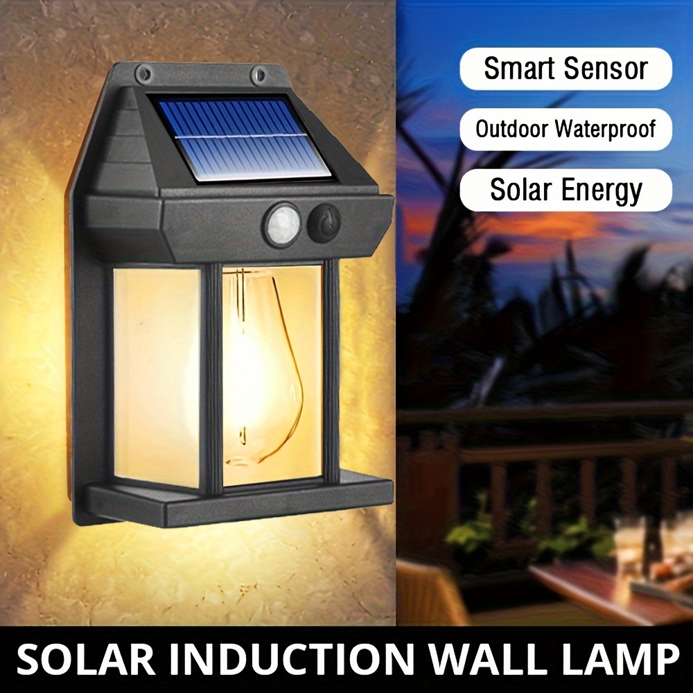 

Shustar Solar-powered Led Wall Light With Motion Sensor - Versatile Outdoor Garden & Patio Decor, Long Battery Life, Durable Abs Material