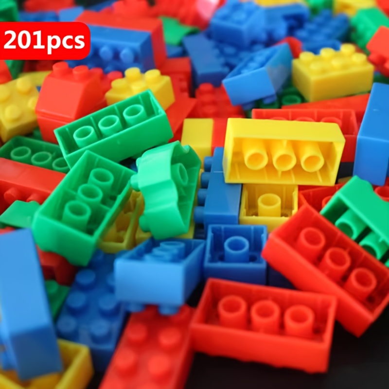 201pcs Plastic Interlocking Building Blocks Set, Children's Educational Toy And Stem Educational Tool. This Colorful Interlocking Building Brick Set Children's Imagination, Skills, And .