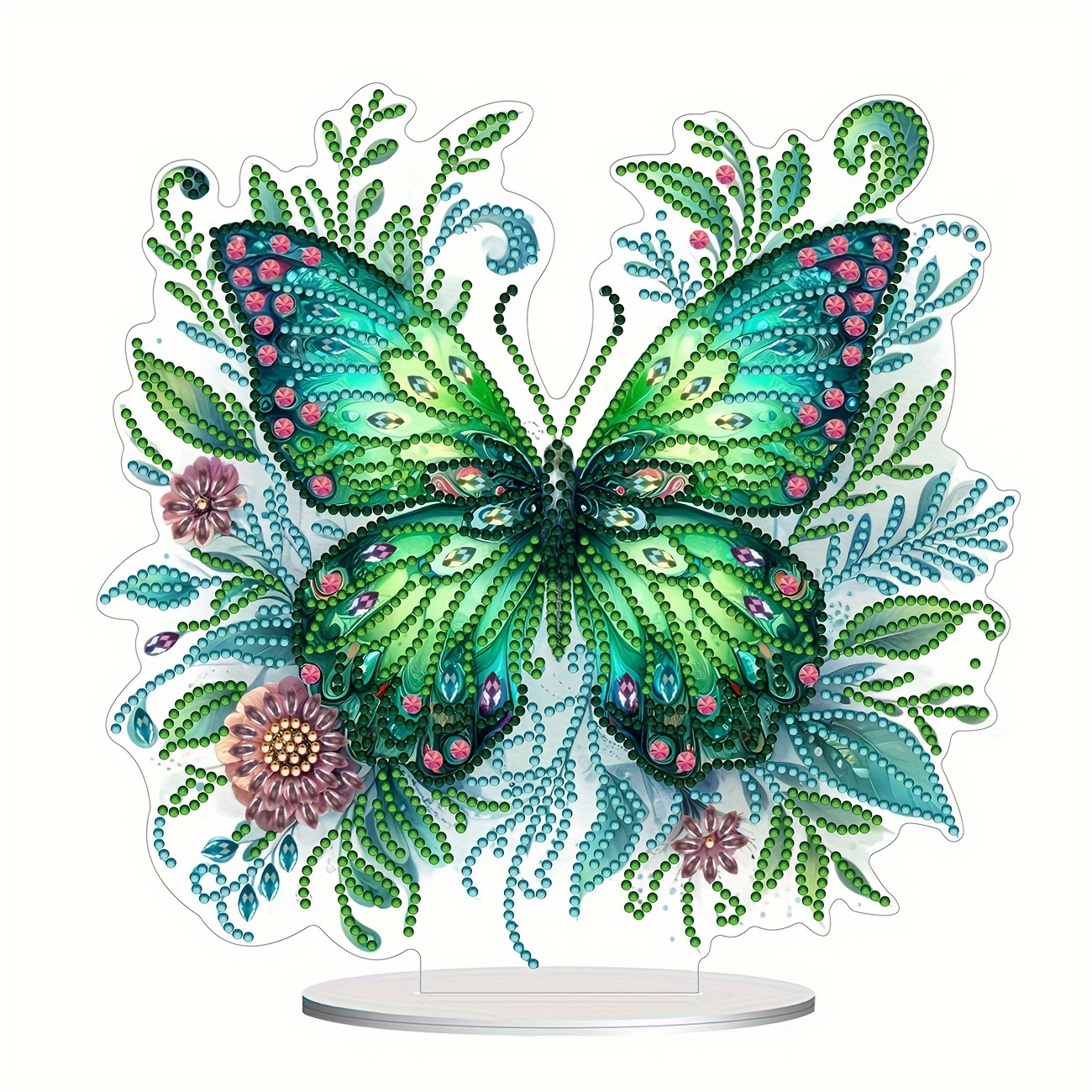 

Kit d'Art de Diamant en Acrylique DIY - Design Papillon Vert avec Diamants de Formes Uniques, Parfait pour la Décoration de Bureau & les Passionnés d'Artisanat, Ensemble Cadeau de Décoration Maison