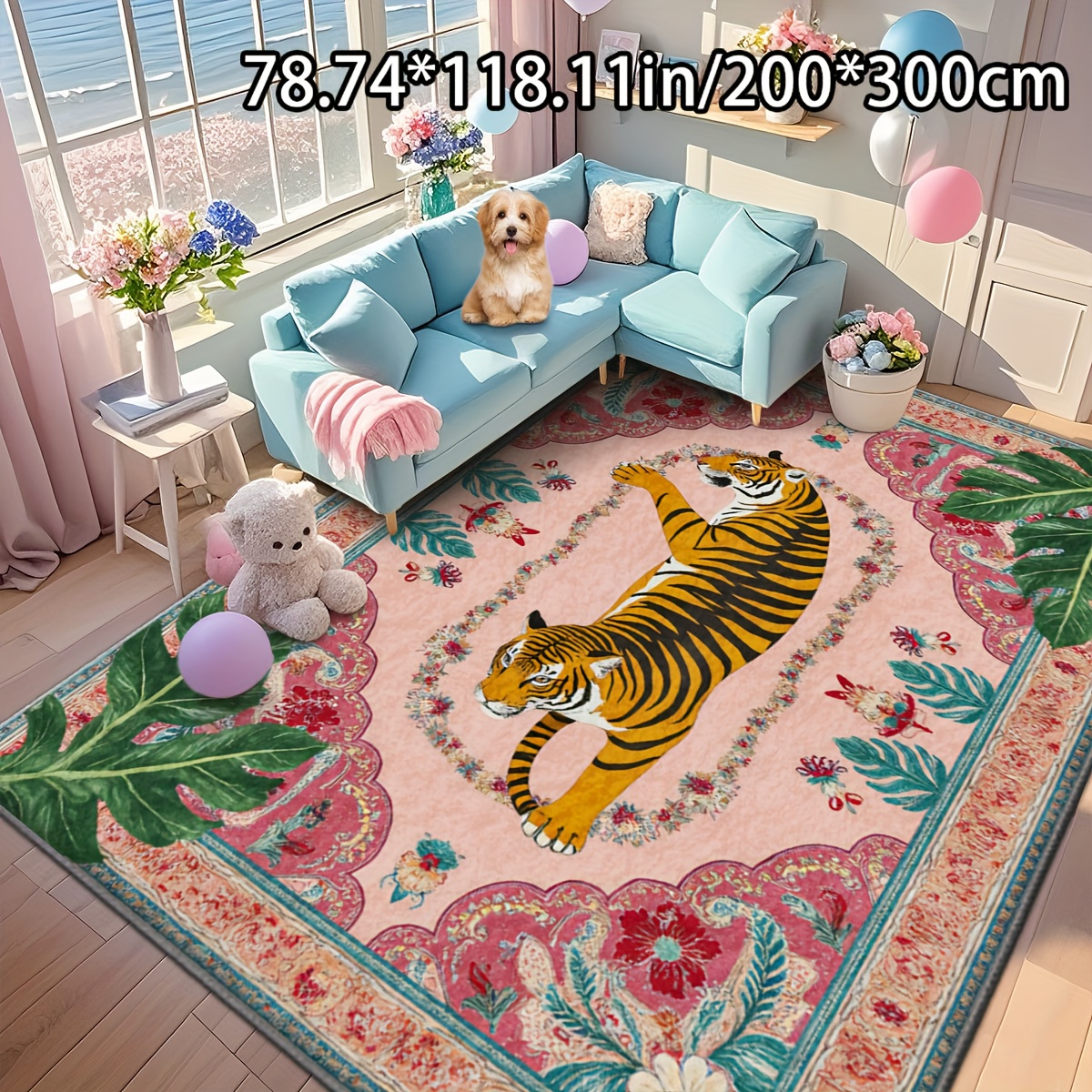 tiger rug sold on Temu Canada