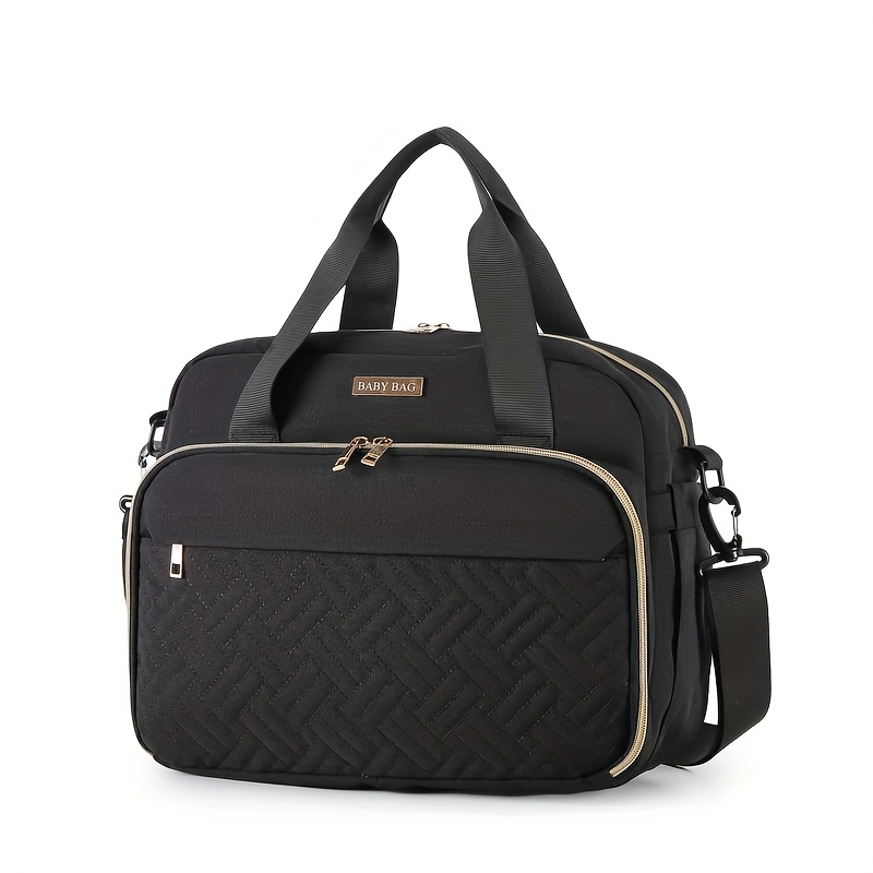 E-shop Geräumige Windel Tasche aus Oxford-Gewebe - Multifunktionale Mama Handtasche, mit Schultergurt, geeignet für Reisen und Aufbewahrung, Handtasche
