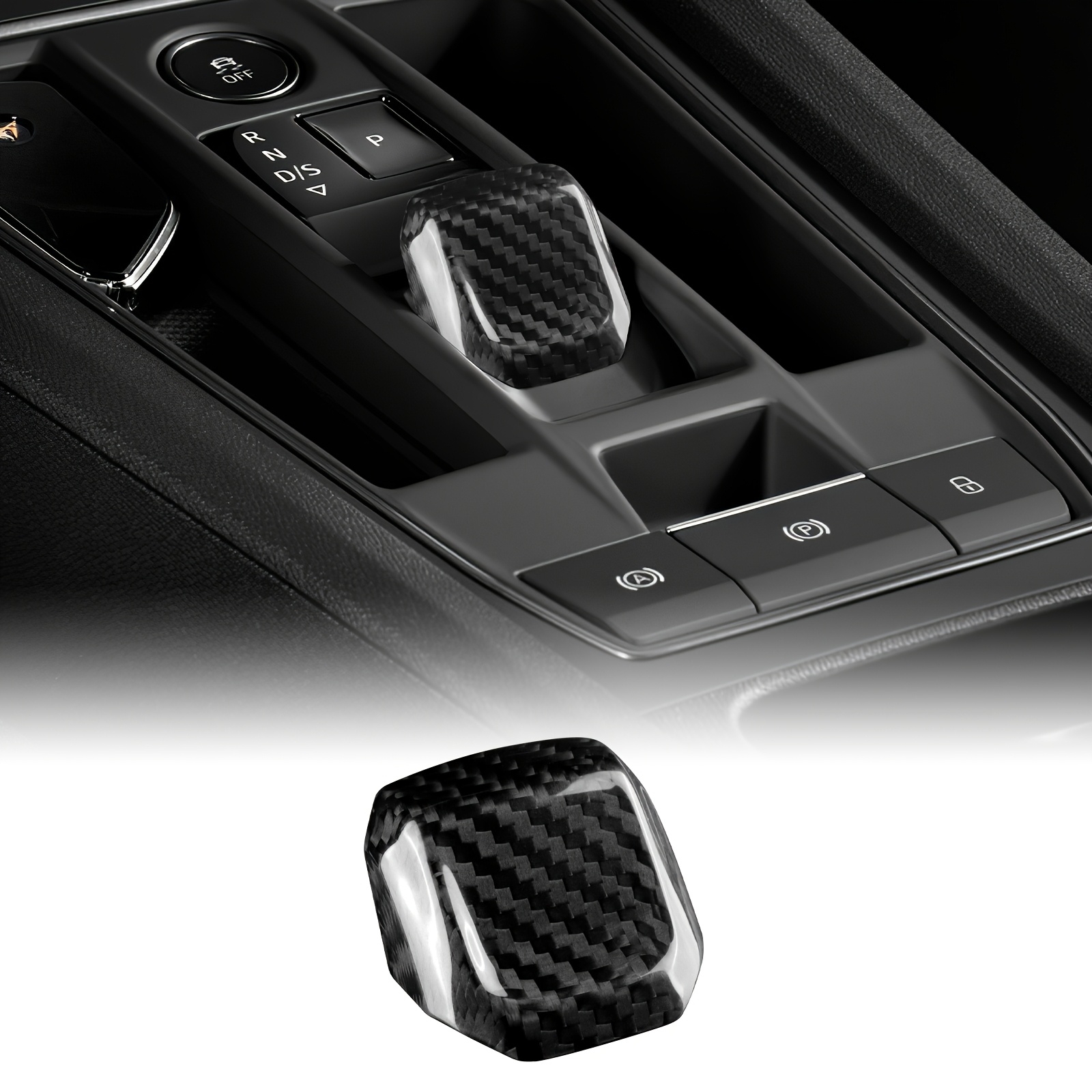 TEMU Cubierta de la Transmisión Automática - para Leon (2020-2025) - para Conducción a la Izquierda y a la Derecha, Disponible en Negro o , con una