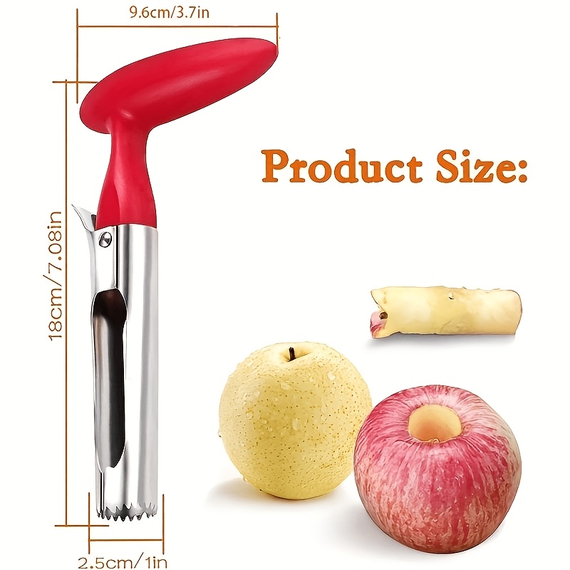 TEMU 1pc Stainless Steel Fruit Corer, Creative Corer, Fruit Core Remover, Fruit Flesh Separator