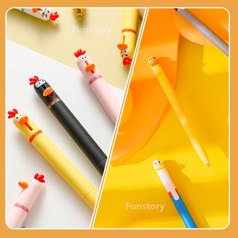 8pcs set creative parrot   fun   0.5mm smooth tip quick dry cute   supplies fidget writing pens, desk stationery, study essentials, whimsical pens,   stationery, lightweight pen, ergonomic grip, click mechanism, fidget pen, creative professionals, stationery lovers Product details 7