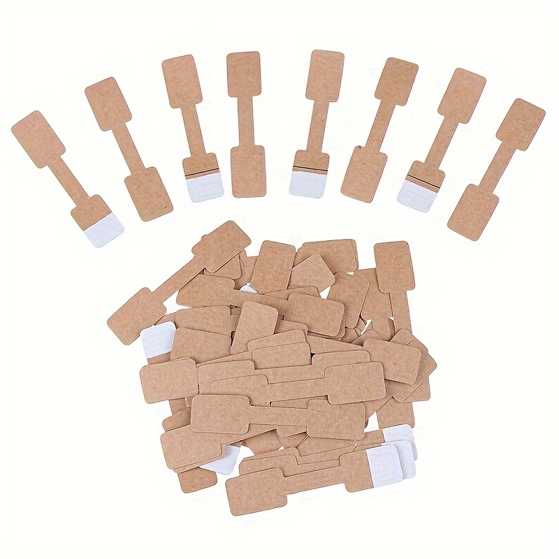 

200pcs Blank Kraft Jewelry Stickers, - Labels For Bracelet Pricing, Retail Display Tag Stickers For And Jewelry Organization -jewelry Making Display & Packaging Supplies