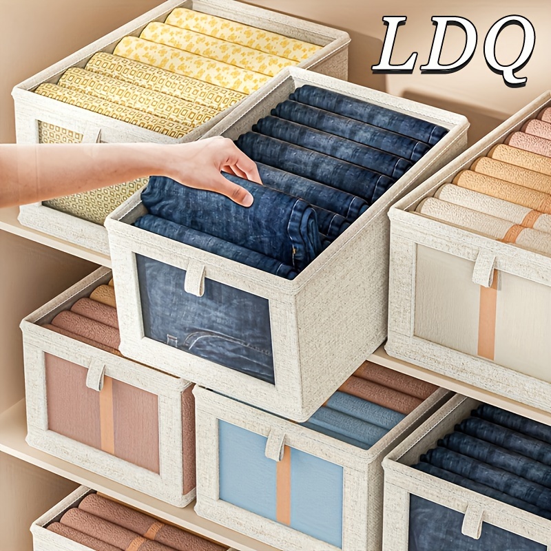 

1pc Clothes Foldable Storage Box, Shop Multifunctional Organizer For Wardrobe, Underwear, Socks, And Pants Box