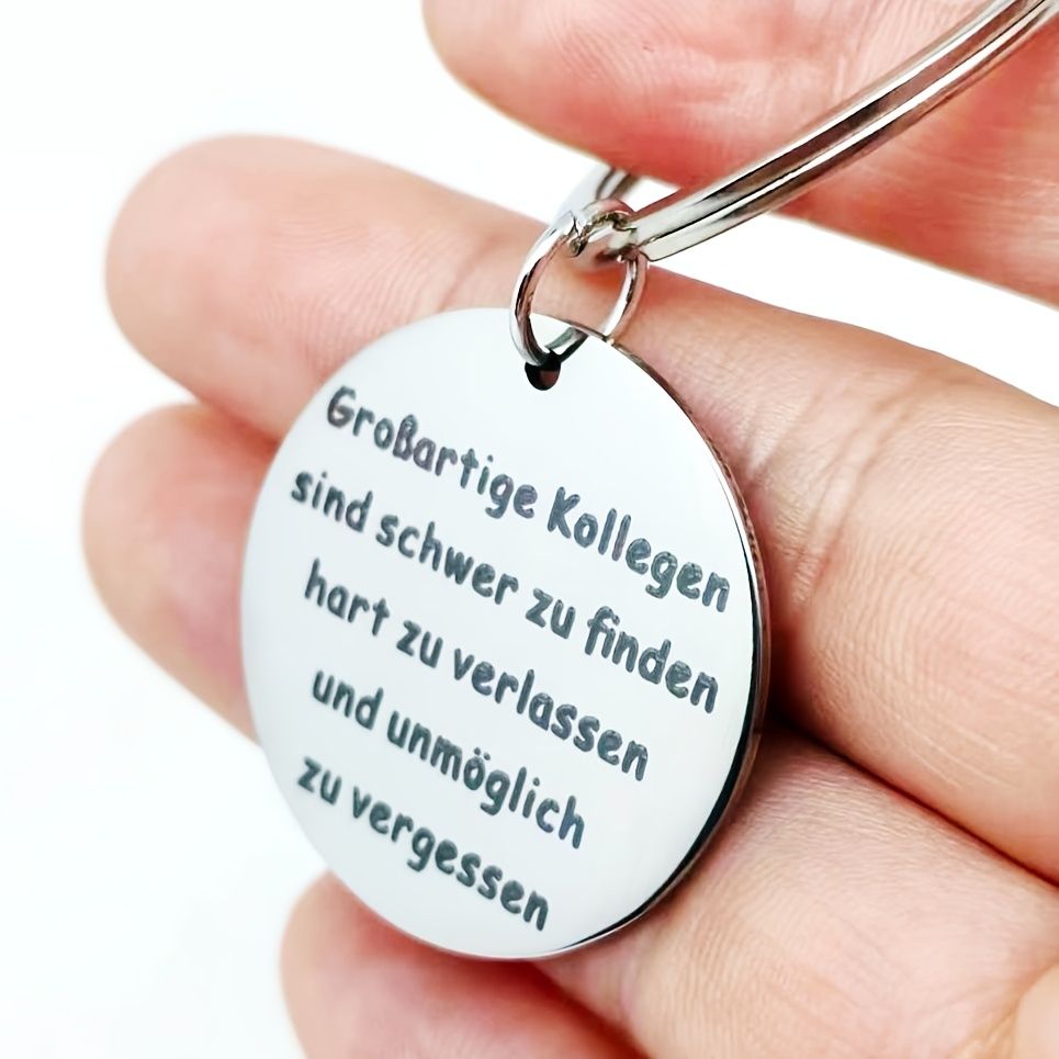A German Keychain, A Farewell Keepsake Gift For A Colleague
