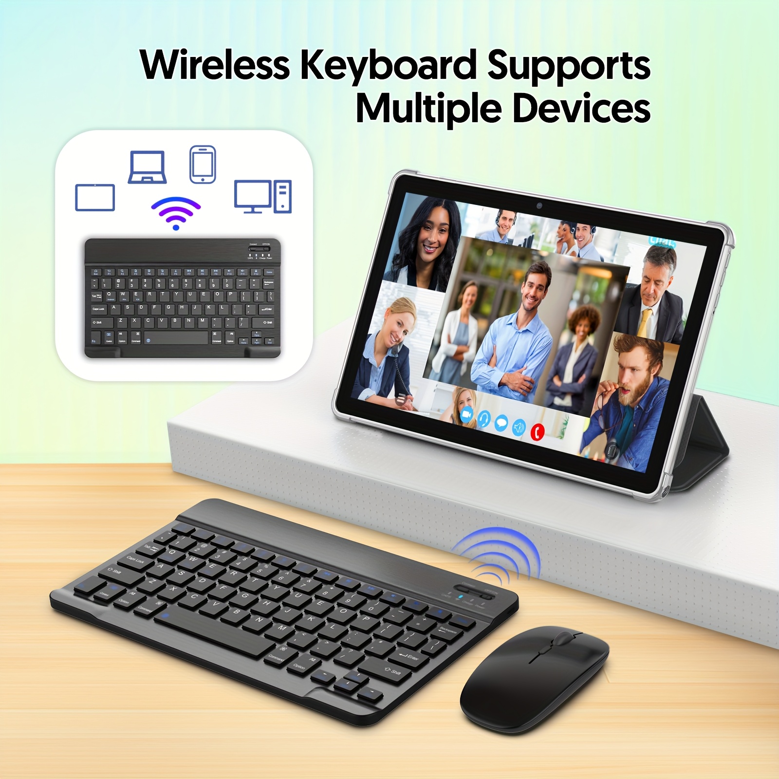 Android 13 2-in-1 Tablet with Keyboard, 4 Core Processor, 10.1 Inch, 7(3+4)GB RAM+64GB ROM, 1TB Expandable Storage, 6000mAh Battery, 5G WiFi 6, 2MP+8MP Dual Camera, 1280 * 800 FHD IPS Screen, Comes with Keyboard, Case, Stylus, And Pen.Stylus Without Electricity