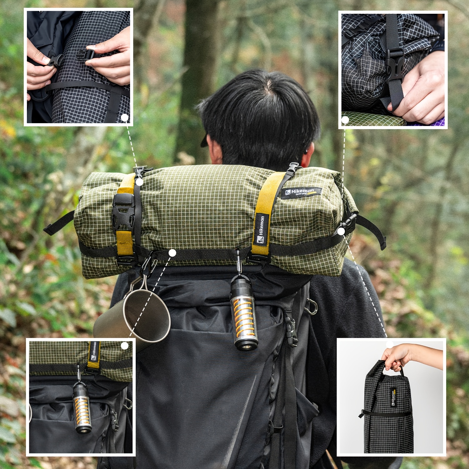 HIKEMAN Outdoor Backpack Extension Storage Bag