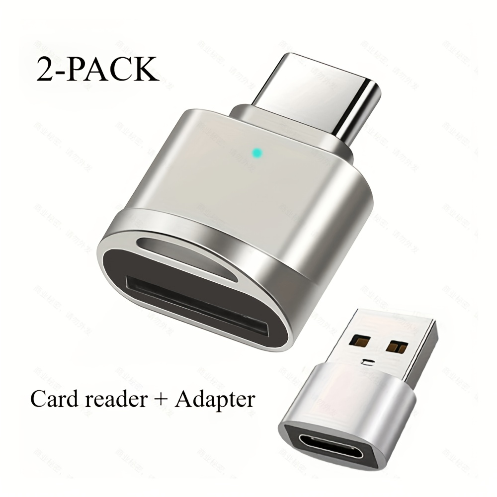 2-pack Usb C Tf Card Readers And Usb C To Usb A Adapter, Type C Tf Memory Card Reader Usb Otg Card Readers For Iphone16 15 & More