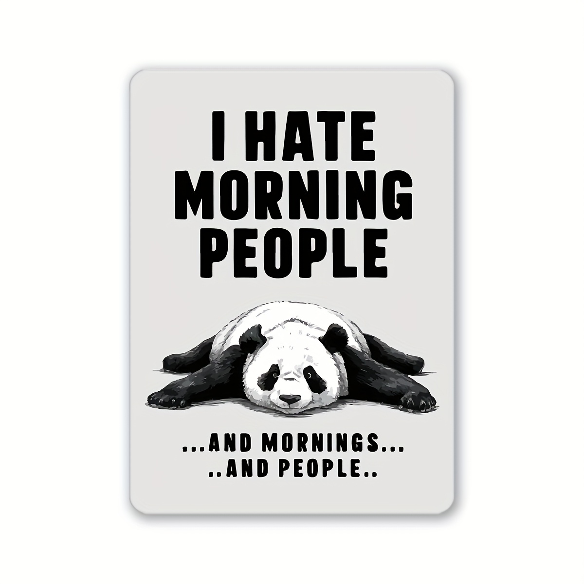 TEMU 2d Flat Printing1pcs Modern Art Design, Sarcasm Humor Magnet Stick, Special Gifts, Creative Refrigerator And Door Surface Decoration, Organizer