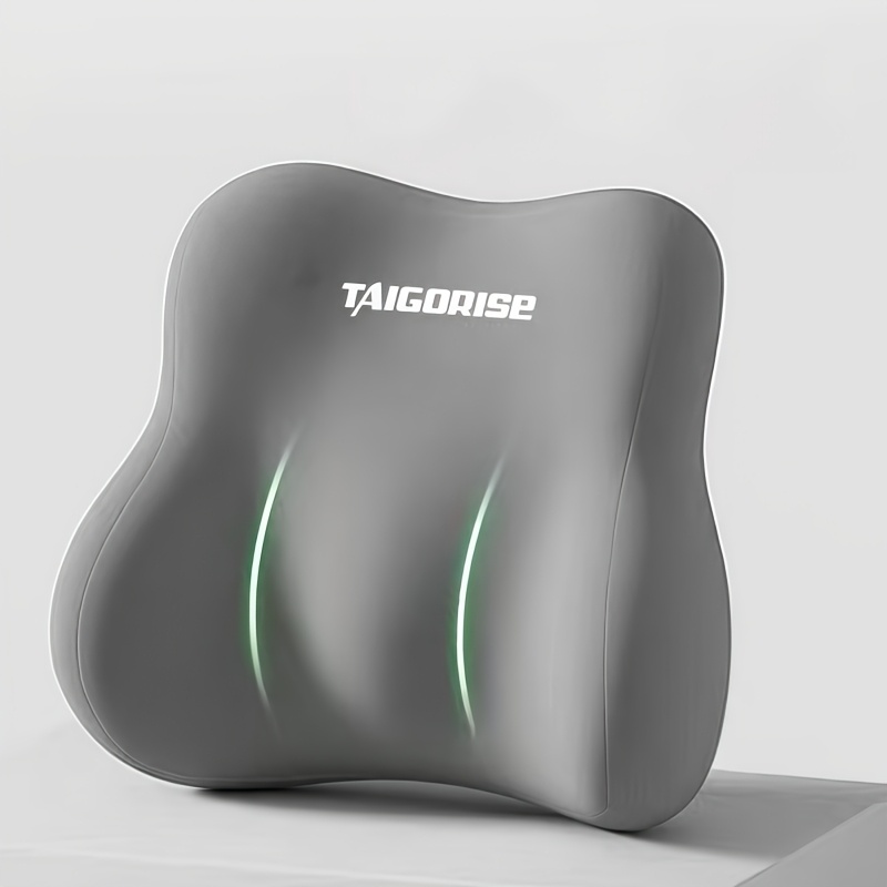 TEMU Cuscino Ergonomico di Supporto Lombare con Memory Foam - Cuscino Correttore di Postura per Sedili , Sedia da Ufficio e Sedile Auto - Portatile,
