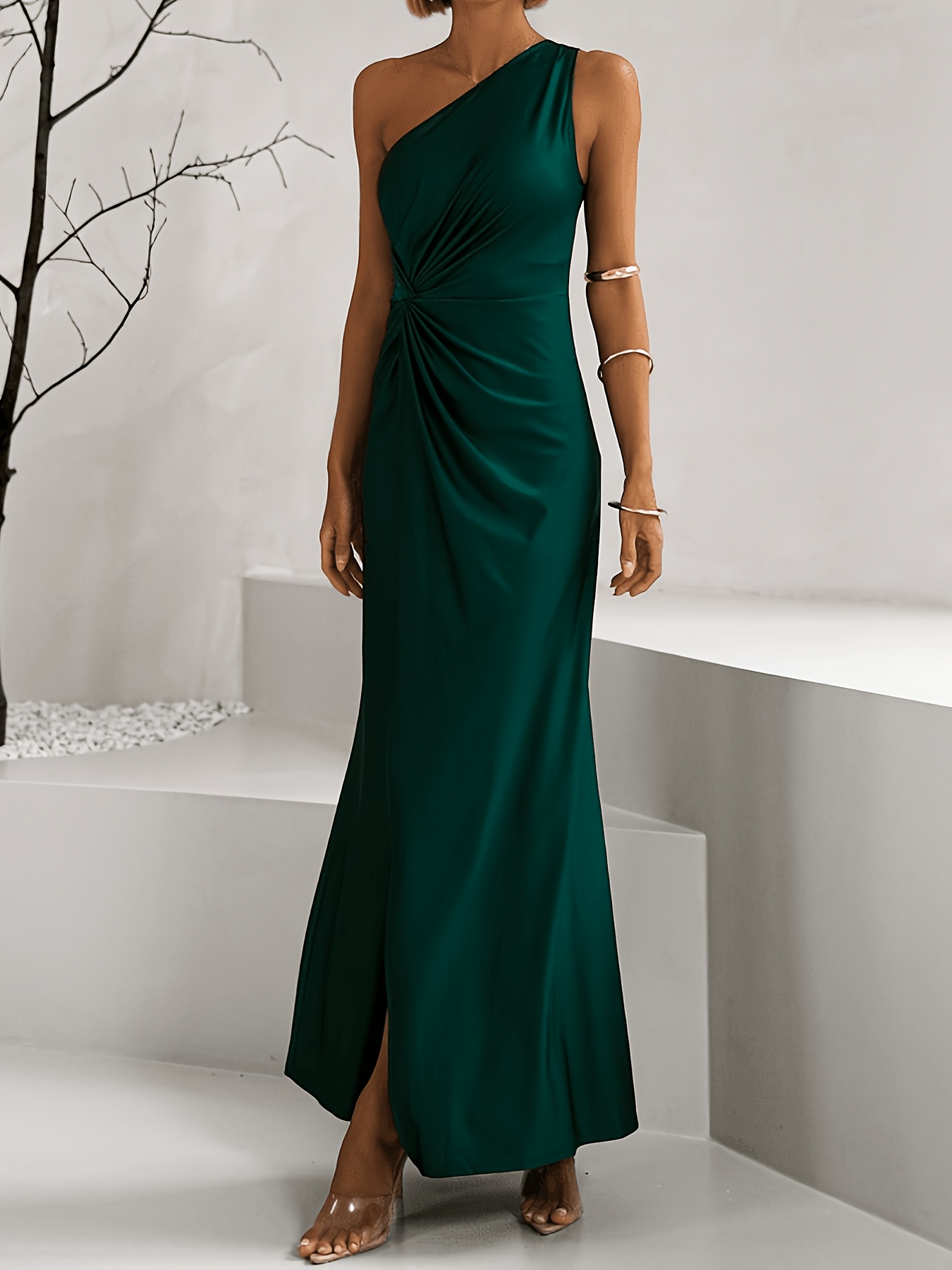 emerald green summer maxi dress Designer Cut Out Maxi Dress Summer main image 1