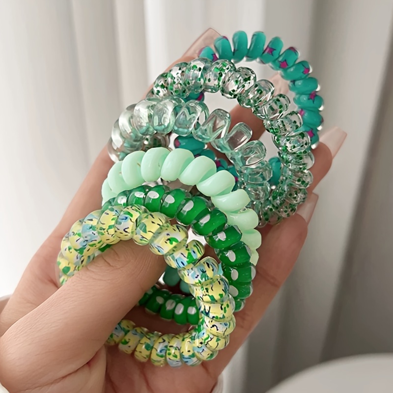 spiral hair tie bracelet