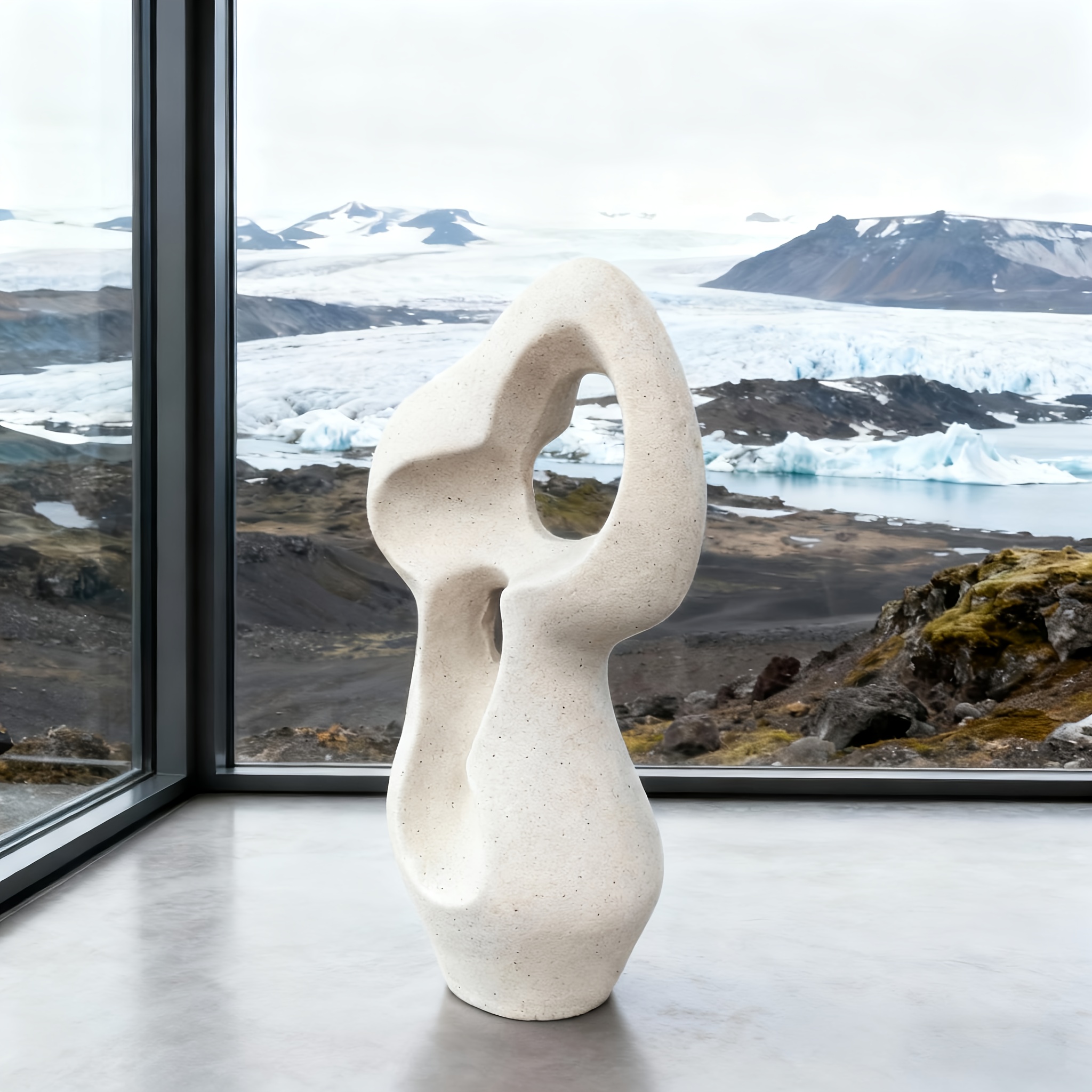 A Handcrafted Ceramic Decorative Vase Measuring 28Cm in Height, Featuring a Modern Design That Embodies a Versatile Beauty, Suitable for Every Corner of Your Home, Perfect for Home Decor, Office Decoration, Festive Adornments