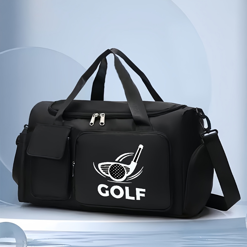 TEMU 1pc Golf Club Gym & Travel Duffel Bag - Large Capacity Lightweight Oxford Cloth Tote With Adjustable Shoulder Strap, Camping, Durable