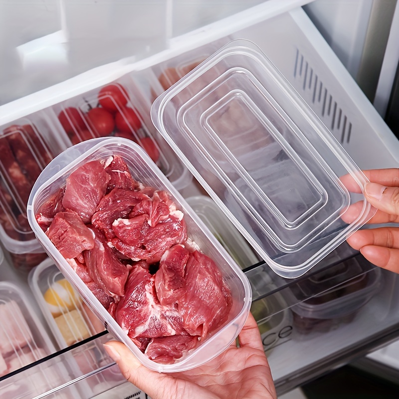 Clear Food Storage Containers Scale Lines Hand Wash Plastic details 1