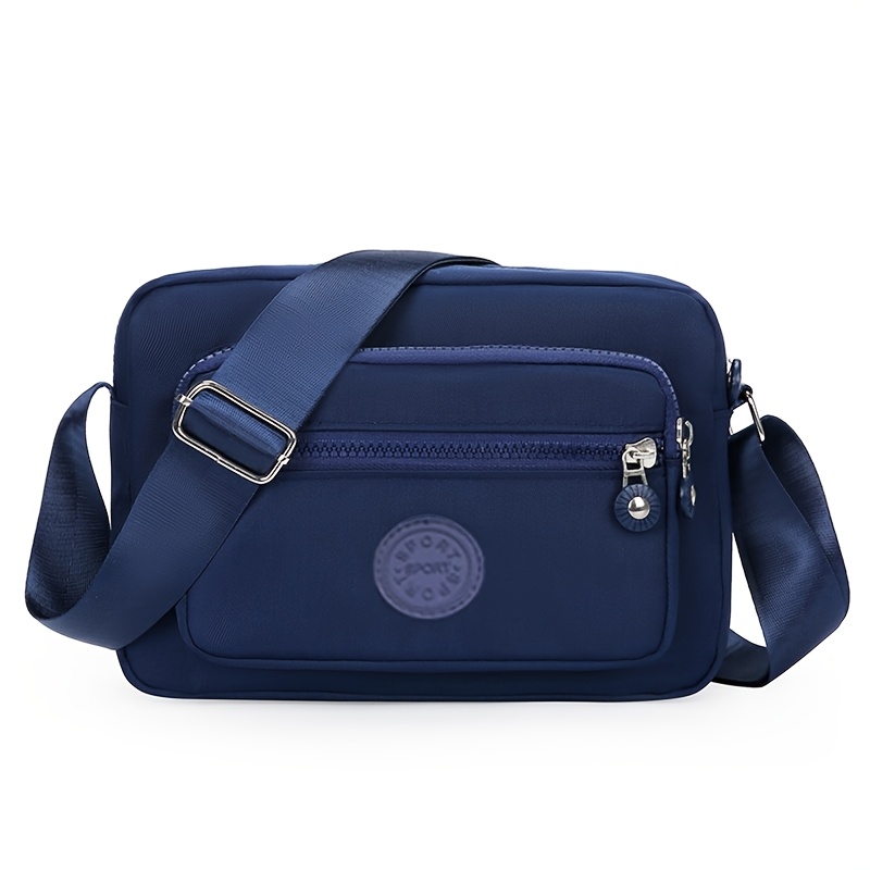 TEMU Western And Simple Nylon Cloth -shoulder Men' "random Zipper "