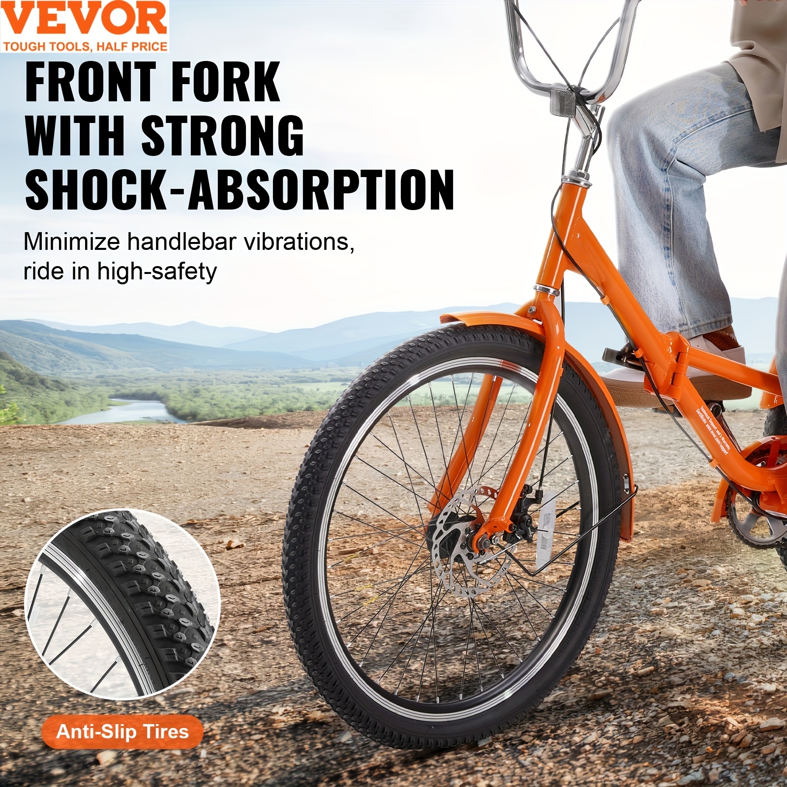 Bikes For Adults VEVOR Speed Adult Tricycles Bike, Adult Trikes