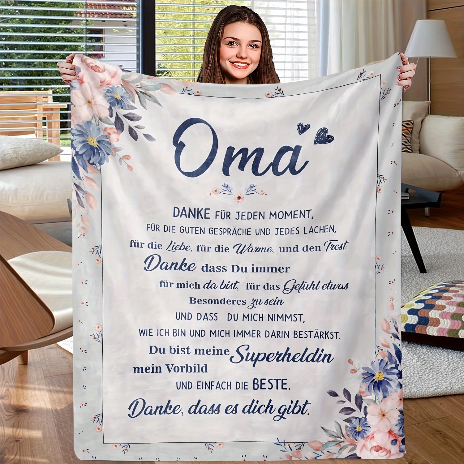 

Personalized Text Blanket: Perfect Gift For Friends - Soft Fleece, All Seasons, 65"x165" (165cm X 165cm)