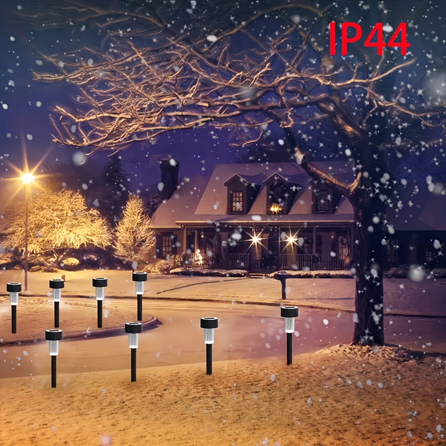 12-Pack Solar Garden Landscape Lights - Long-lasting Outdoor Lawn and Decorative Lights with IP44 Rating, Ideal for Pathways, Patios, Yards, Lawns, and Driveways