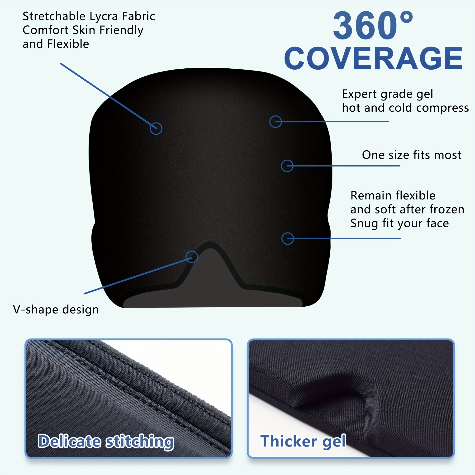 Ice Gel Head Cap Pink — 360° cooling relief