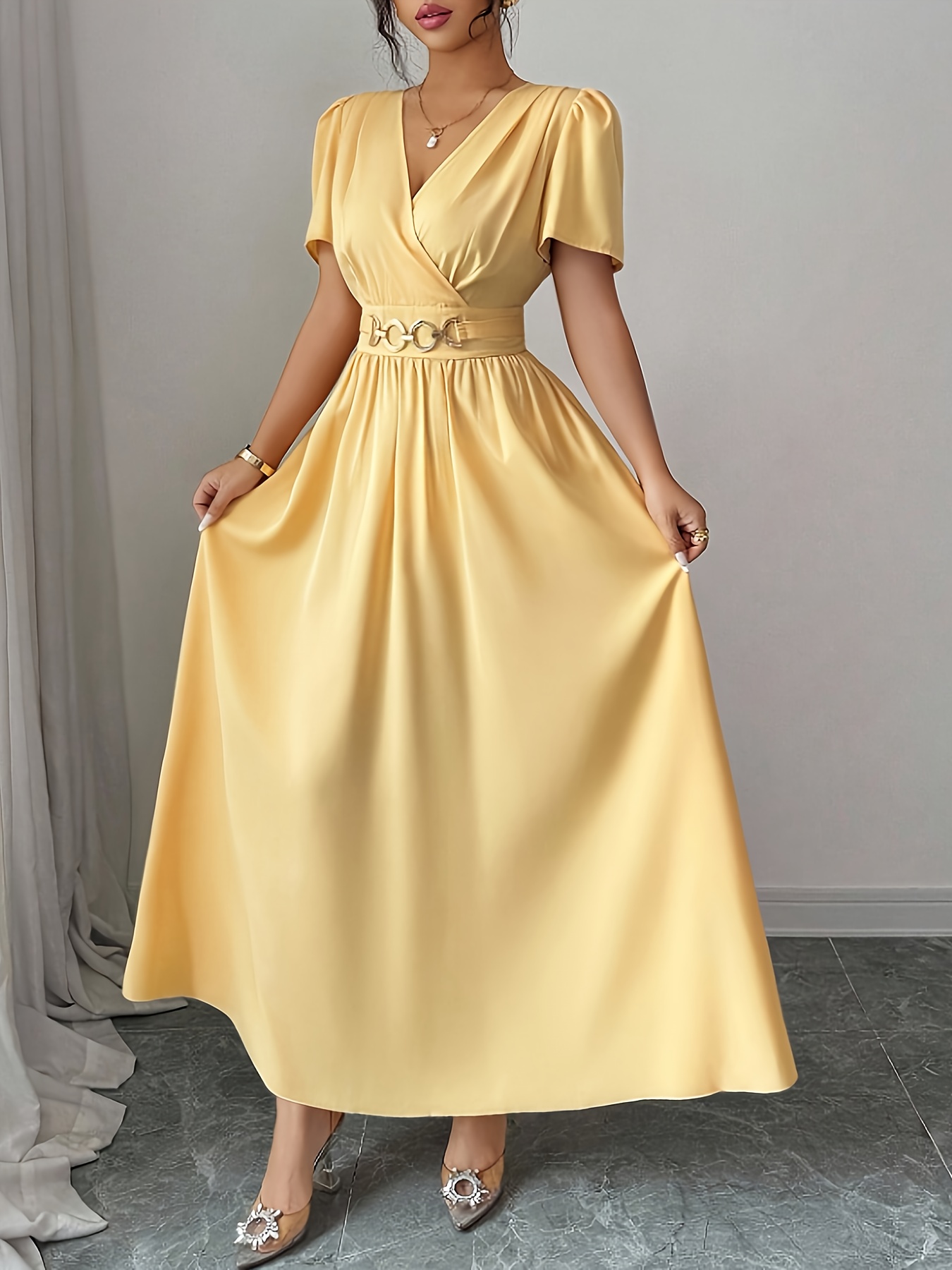 empire waist dress sold on Temu Canada