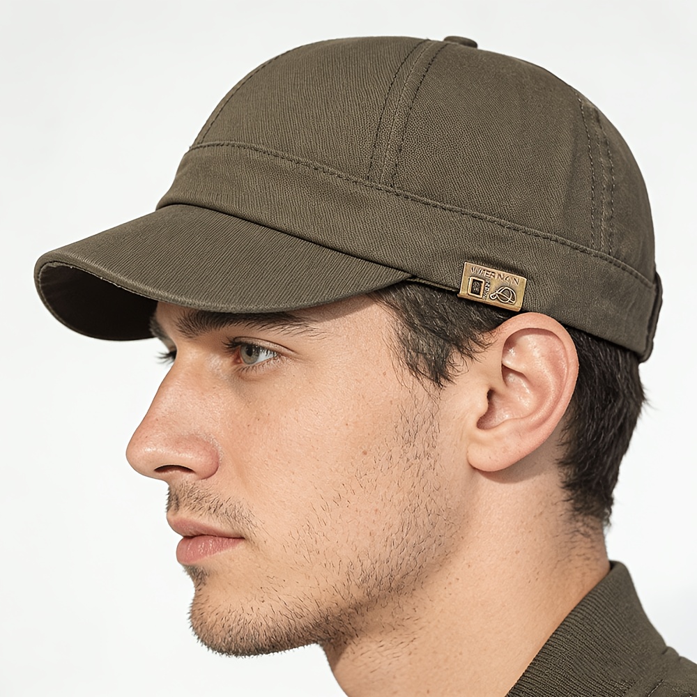 TEMU Short Brim Baseball Men Women Soft Vintage Dad Hat Adjustable Trucker Style Low Profile Caps