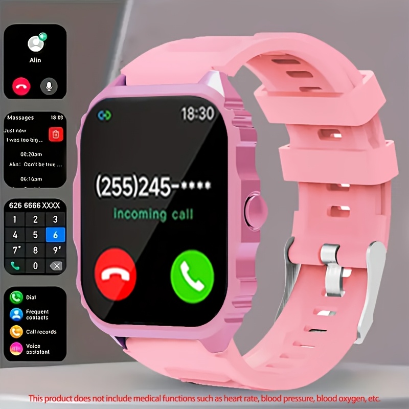 sporty multifunctional smartwatch with wireless calling outdoor hiking travel wear sports data tracking alarm clock prolonged sitting reminder metal body silicone strap   gift Product details 2