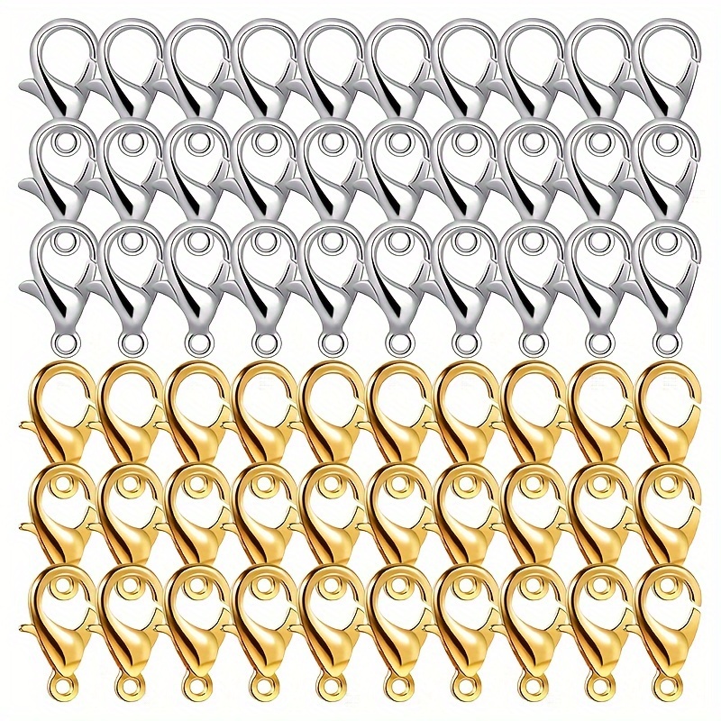 Stainless Steel Double Loops Beads Buckles Cove Clasps Cord End