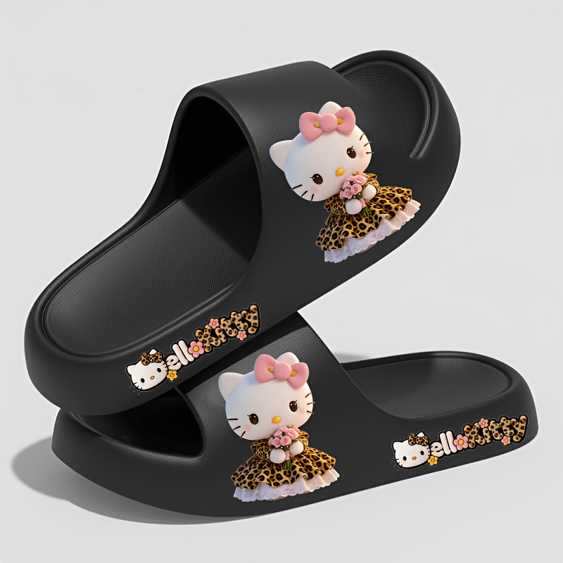 Image of Hello Kitty Elegant Cartoon Eva Women's Slippers - Summer Platform Slippers With Soft Insole And Durable Sole, Design | Eva Sandals, Home Slippers, Couple's Slippers, Unisex, Women Shoes