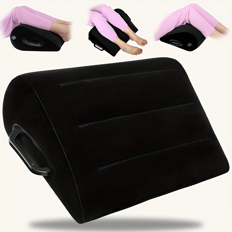 

Inflatable Wedge Pillow - Lightweight, Portable For Comfort, Soft Pvc Material, Snap Closure, Ideal For & Sleep Support