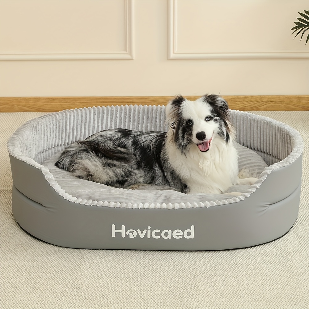 1pc Large Dog Bed, Indoor Comfortable Pet Bed With Washable Cushion And Non-slip Bottom, Suitable For Large, Medium, And Small Dogs, Use