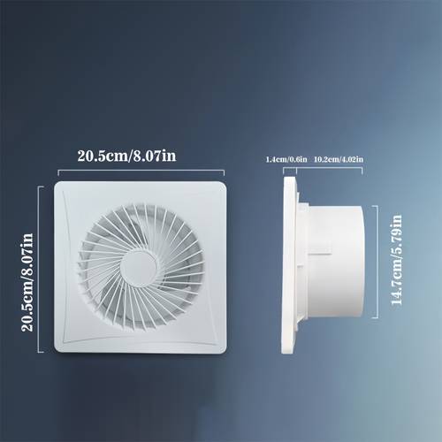 item picture 6 inch household exhaust fan multi purpose ventilation fan indoor ventilation with anti backflow and insect proof design suitable for kitchens bathrooms pet rooms and rooms